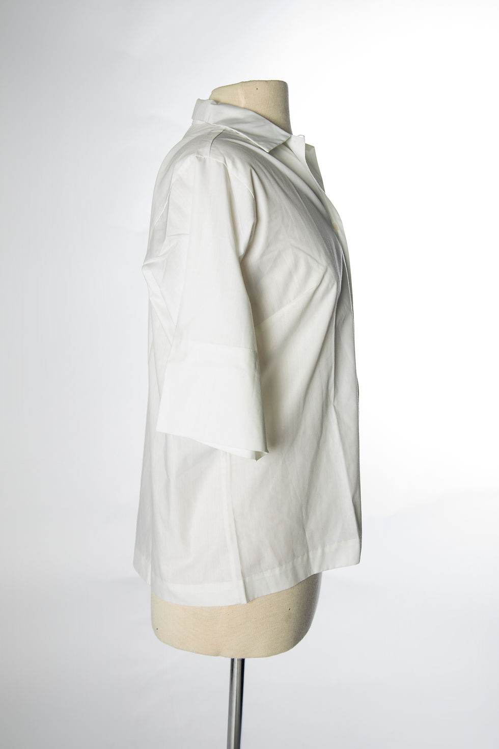 Thumbnail: 1970s White Button Up with Embroidery - Extra Large, 2x