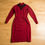 Thumbnail: 1960s Red Cornelli Dress by Designer Oleg Cassini - XS, Small