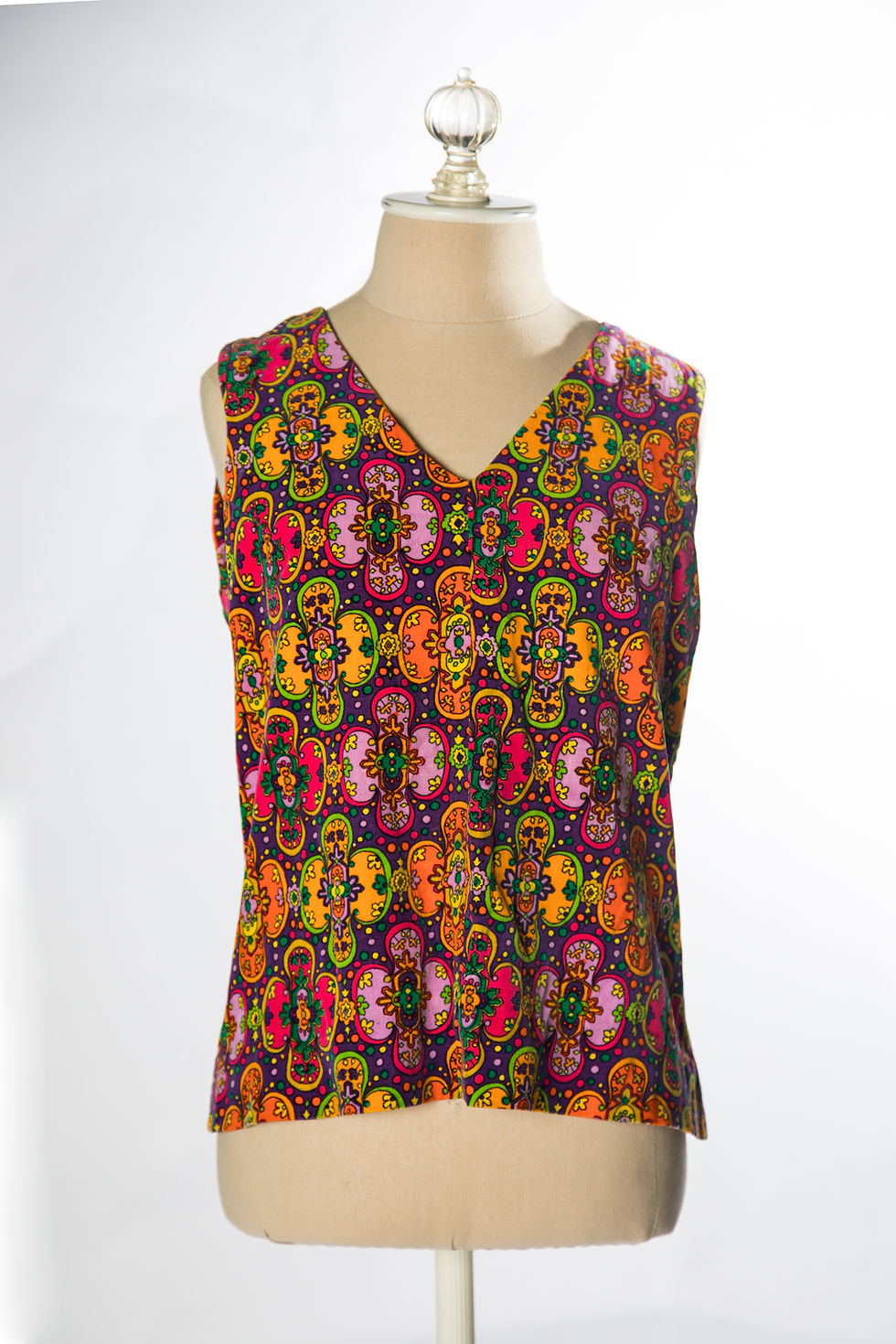 Thumbnail: 1960s Neon Psychedelic Velvet Tank