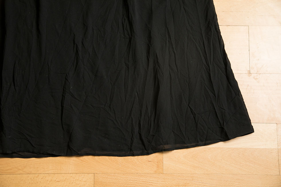 Thumbnail: 1920s Black Crisscross Collar Dress