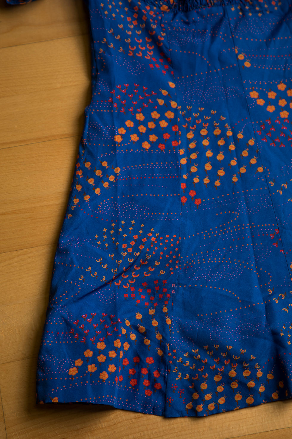 Thumbnail: 1970s - 1980s Blue Italian Mini Dress By Wistel T Snia - Medium