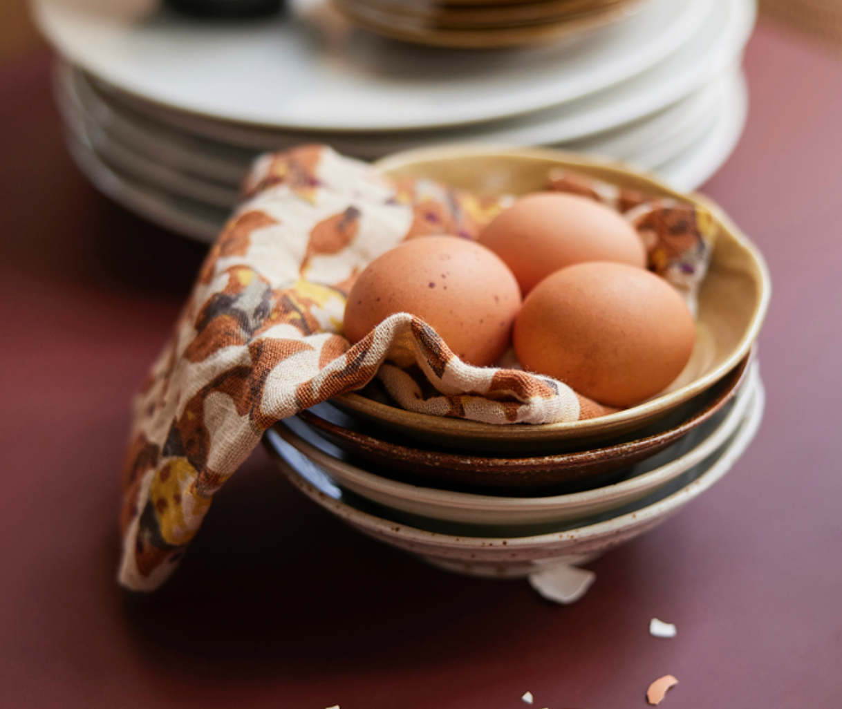 HKLiving  Cotton Napkins Mediterranean Tangerine TOT4051  (set van 2)