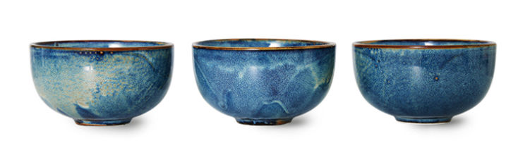 Thumbnail: HKliving ACE7152 CHEF CERAMICS: BOWL, RUSTIC BLUE