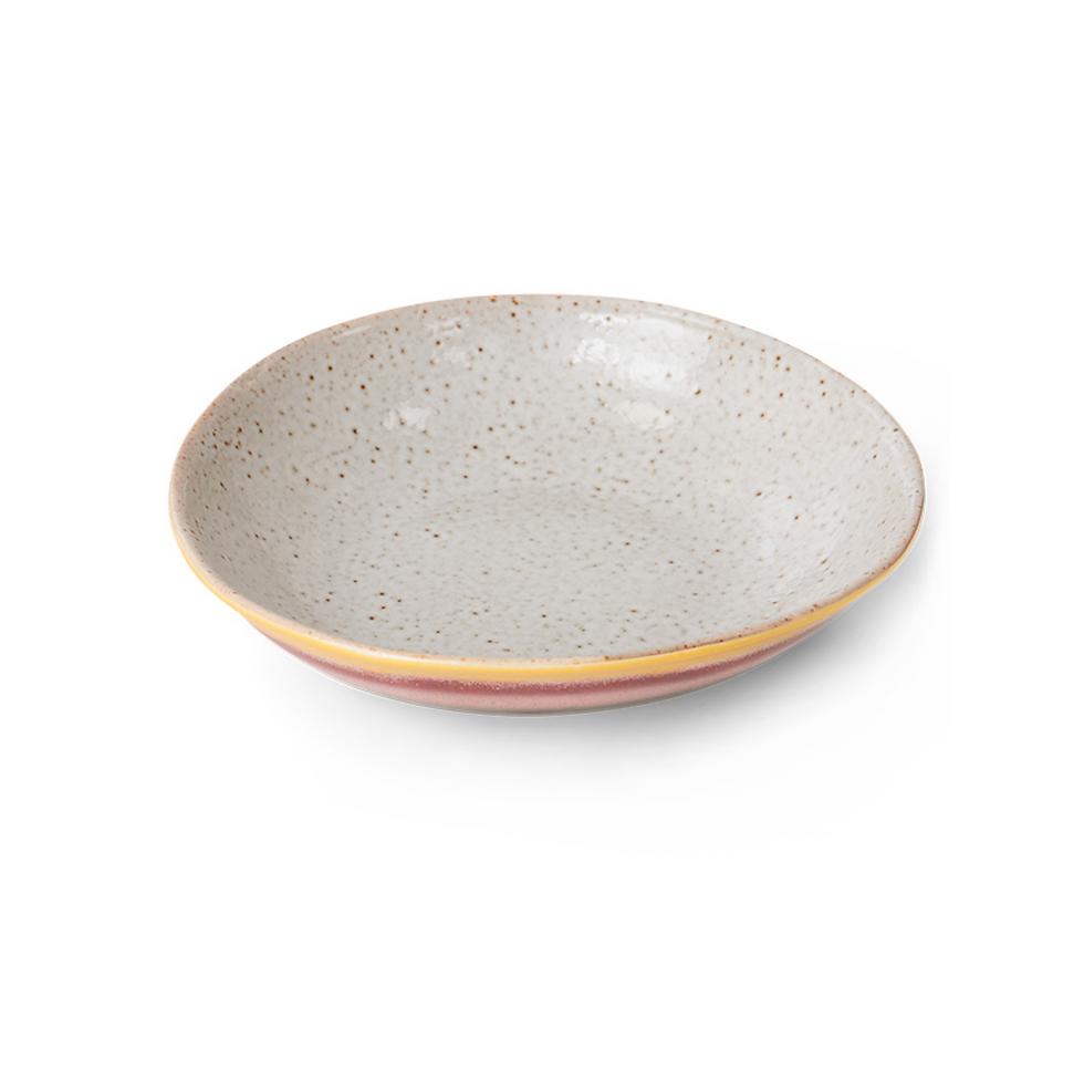 Thumbnail: HKliving 70s Ceramics Curry Bowl Hibiscus KST0040