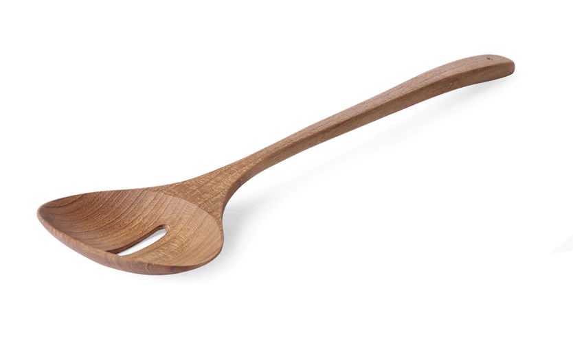HKliving AKE1120 WOODEN LADLE WITH HOLE