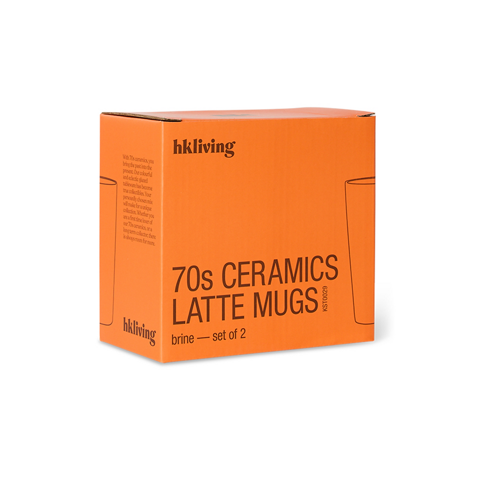Thumbnail: Hkliving 70s ceramics: latte mug creek KST0030