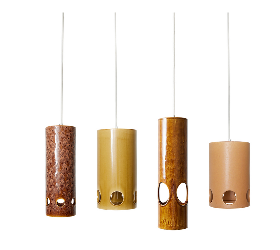 Thumbnail: Hkliving Ceramic Pendant Lamp Mustard VOL5120