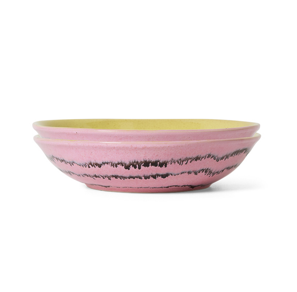HK LIVING 70S CERAMICS: CURRY BOWL, BUBBLE KST0176 per stuk
