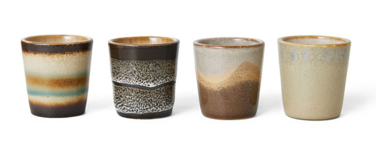 Thumbnail: HKliving ACE7253 70S CERAMICS: EGG CUPS, GRANITE SKYLINE