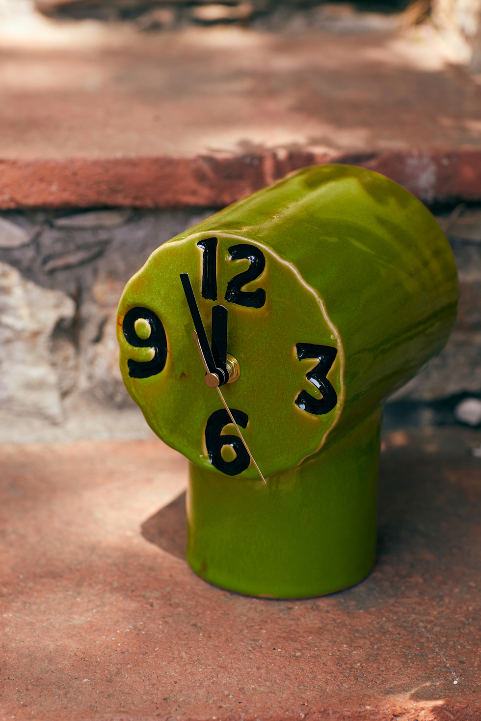 Thumbnail: HK LIVING Retro Ceramic Clock Olive ACL0003