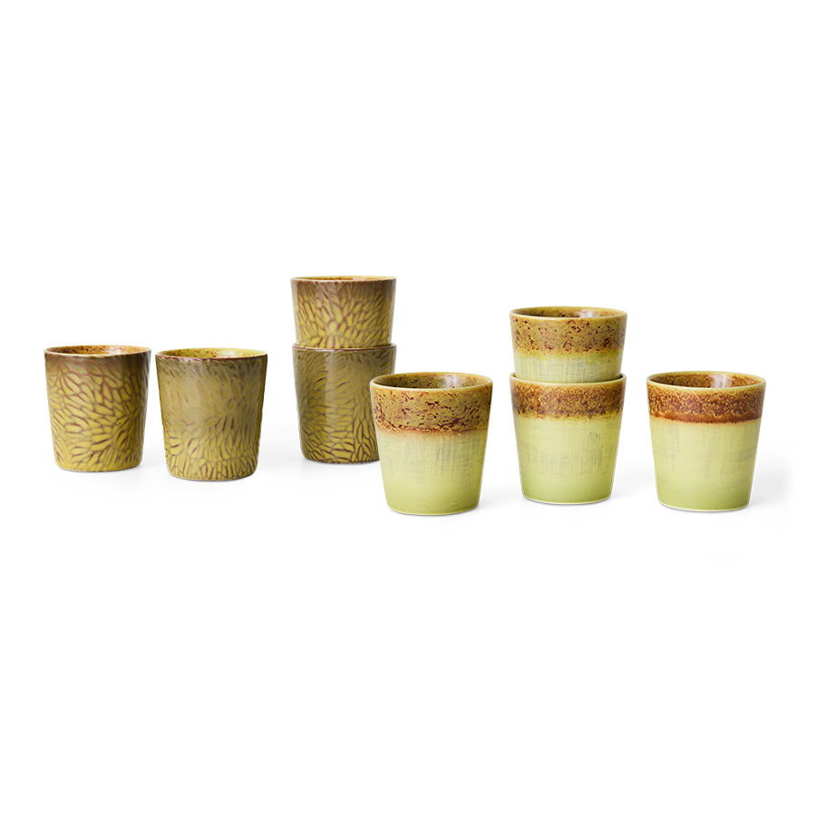 Thumbnail: 70s ceramics: Van Gogh coffee mugs sunflowers, set of 2 KST2001