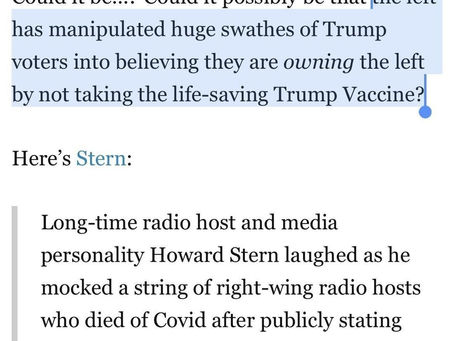 ‘Owning the left’ This is getting silly.