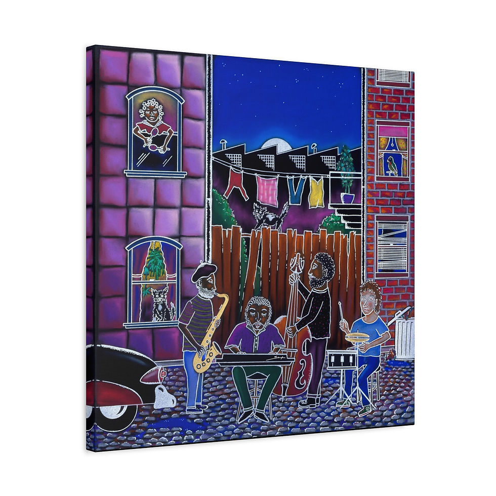 Thumbnail: Back Alley Bash Canvas Print