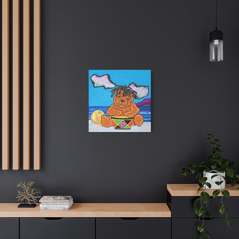 Thumbnail: Dreaddy Bear Canvas Print