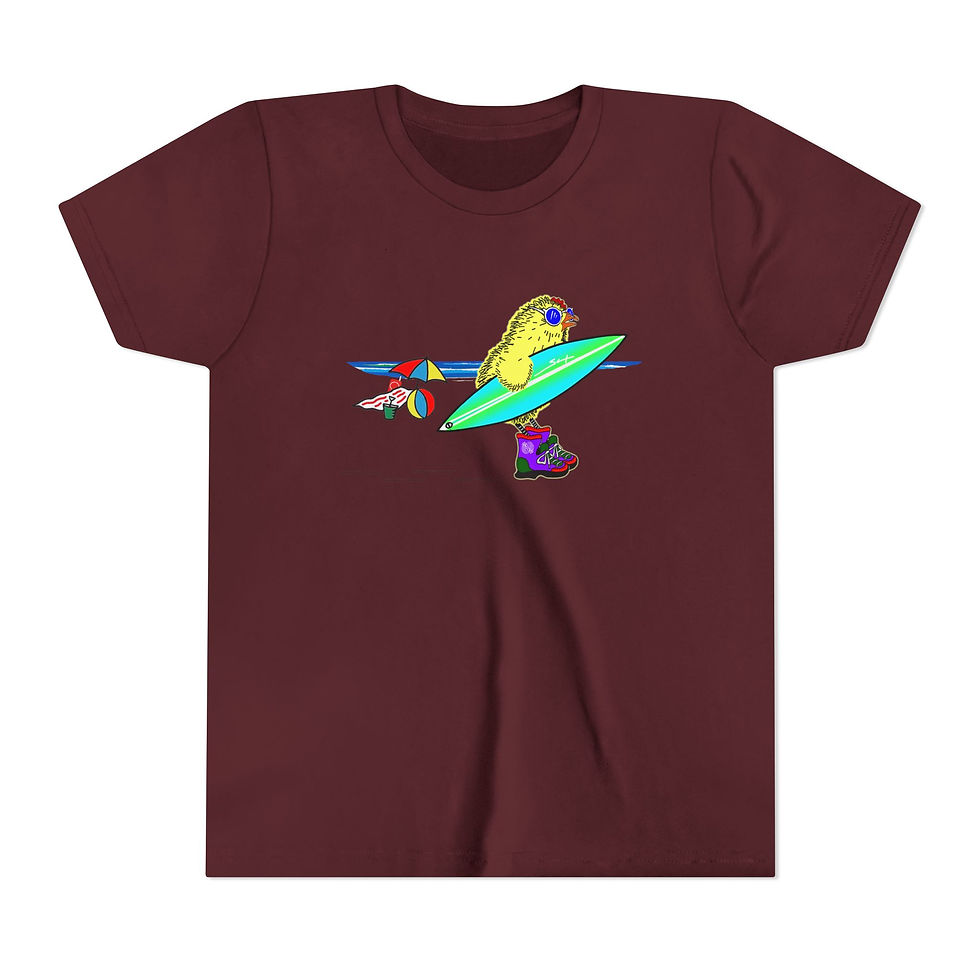 Thumbnail: Sneaky Chicken Beach Youth Short Sleeve Tee