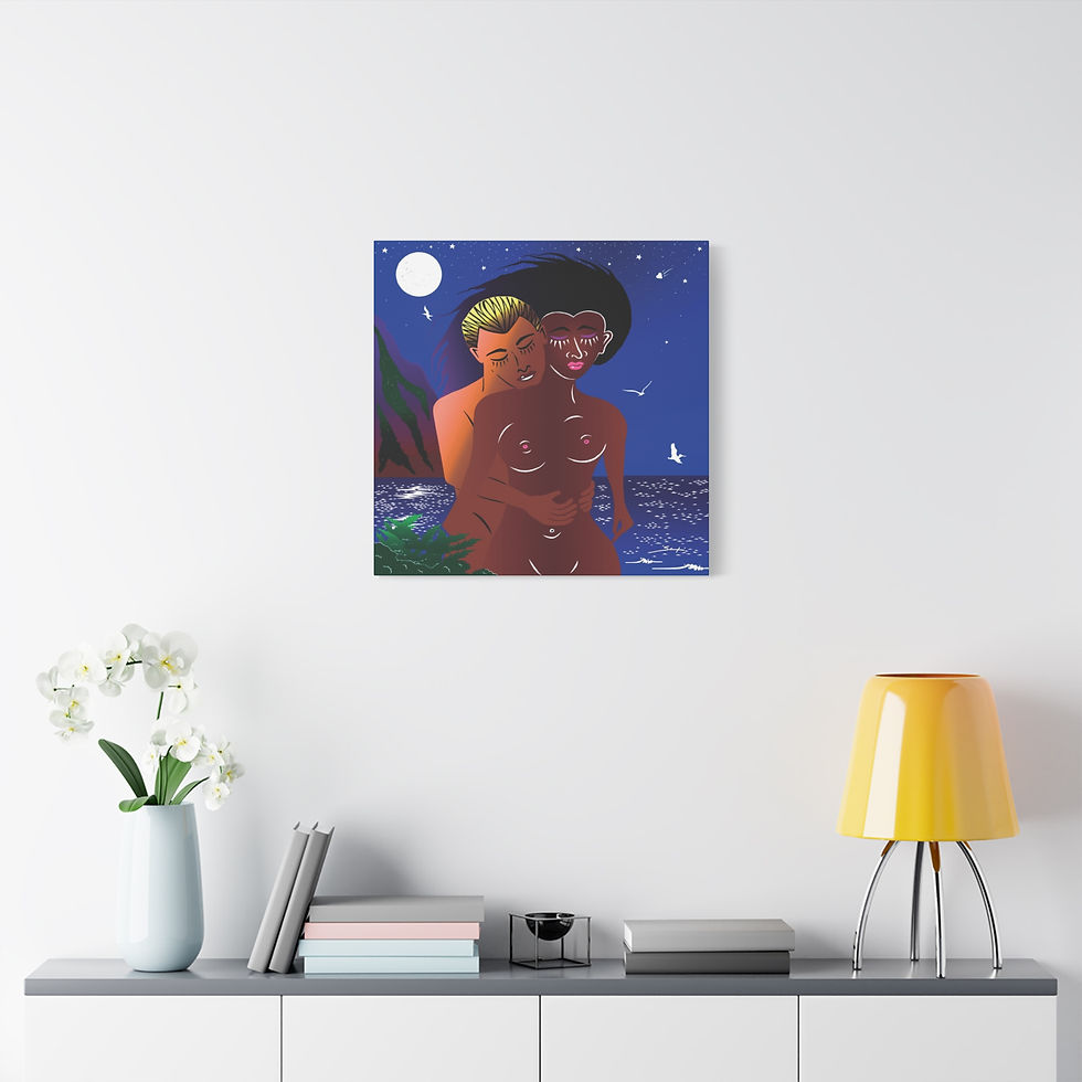 Thumbnail: Lovers Canvas Print