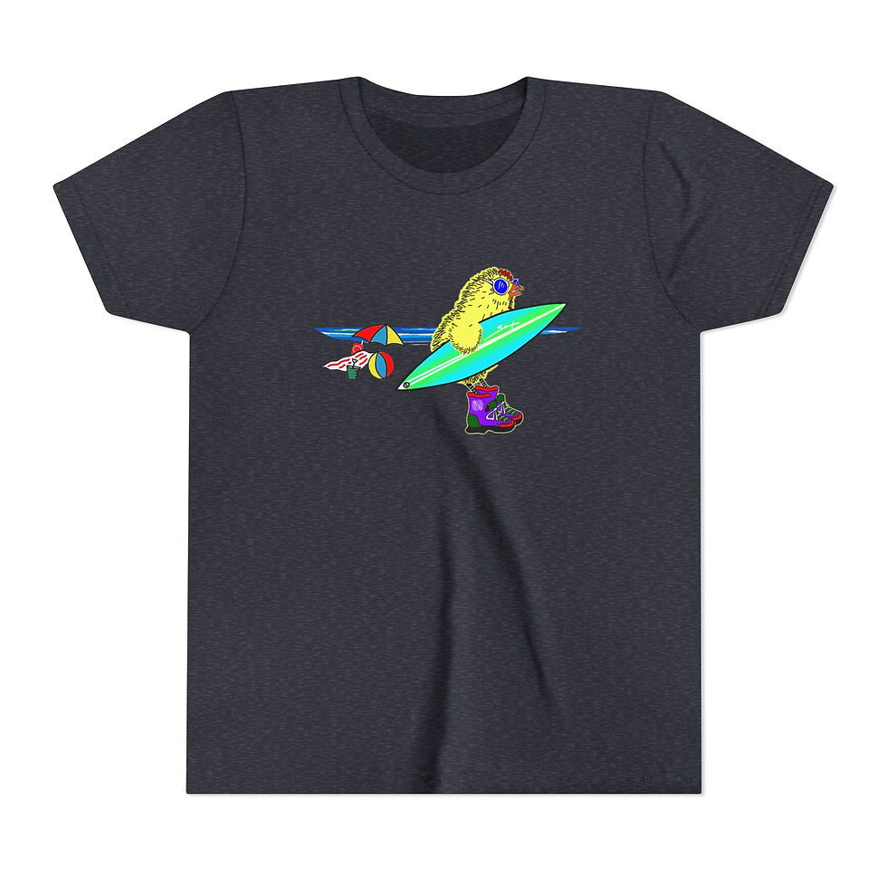 Thumbnail: Sneaky Chicken Beach Youth Short Sleeve Tee