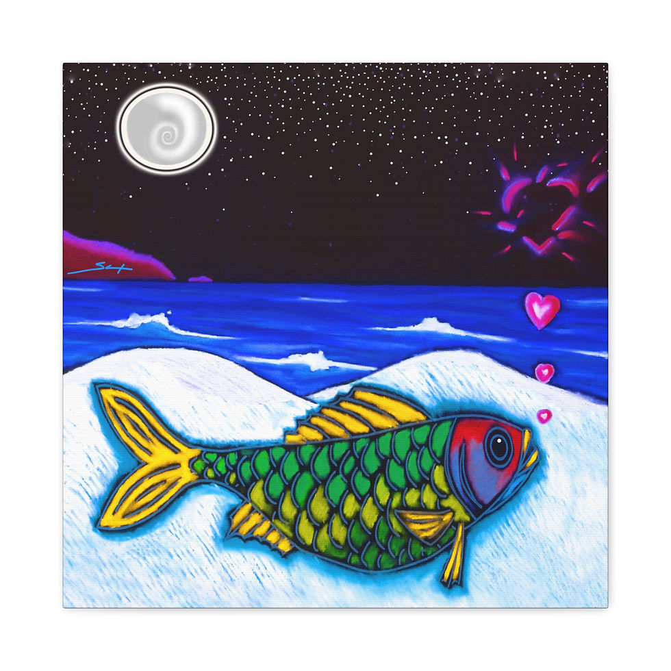 Fish out of Water Canvas Print
