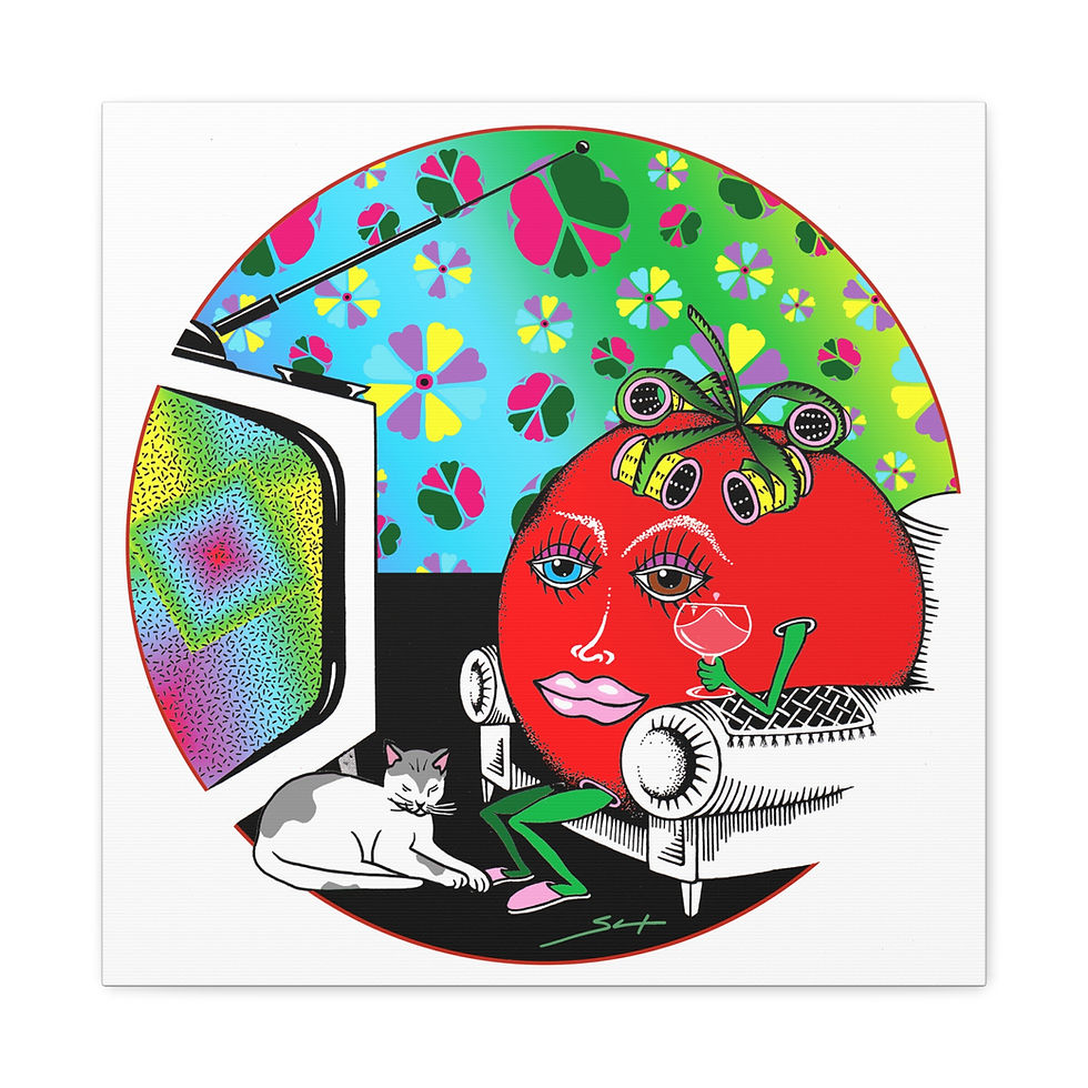 Thumbnail: Couch Tomato Canvas Print
