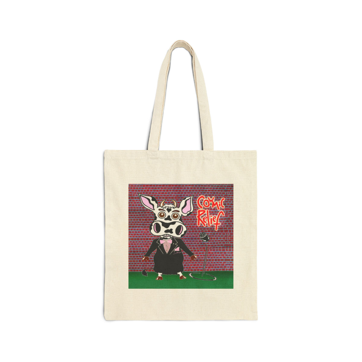 Cowmic Relief Cotton Canvas Tote Bag