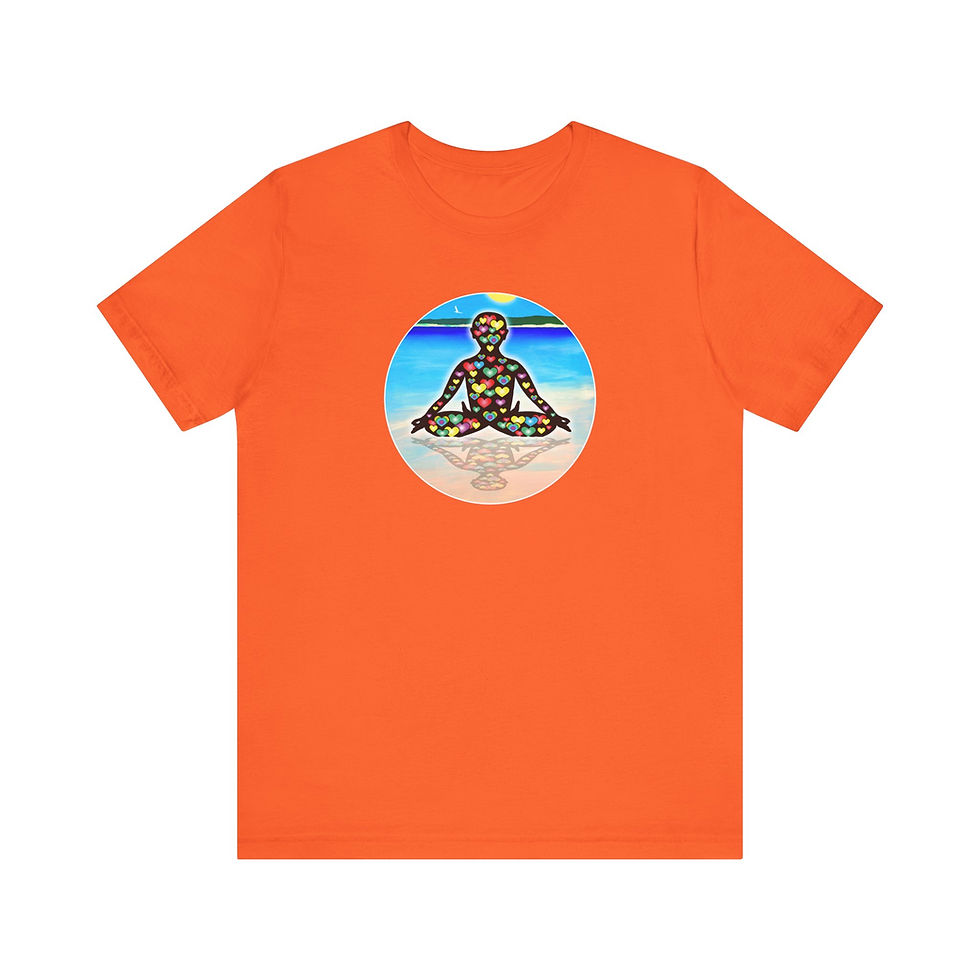Thumbnail: Love Reflection Meditation Unisex Short Sleeve Tee