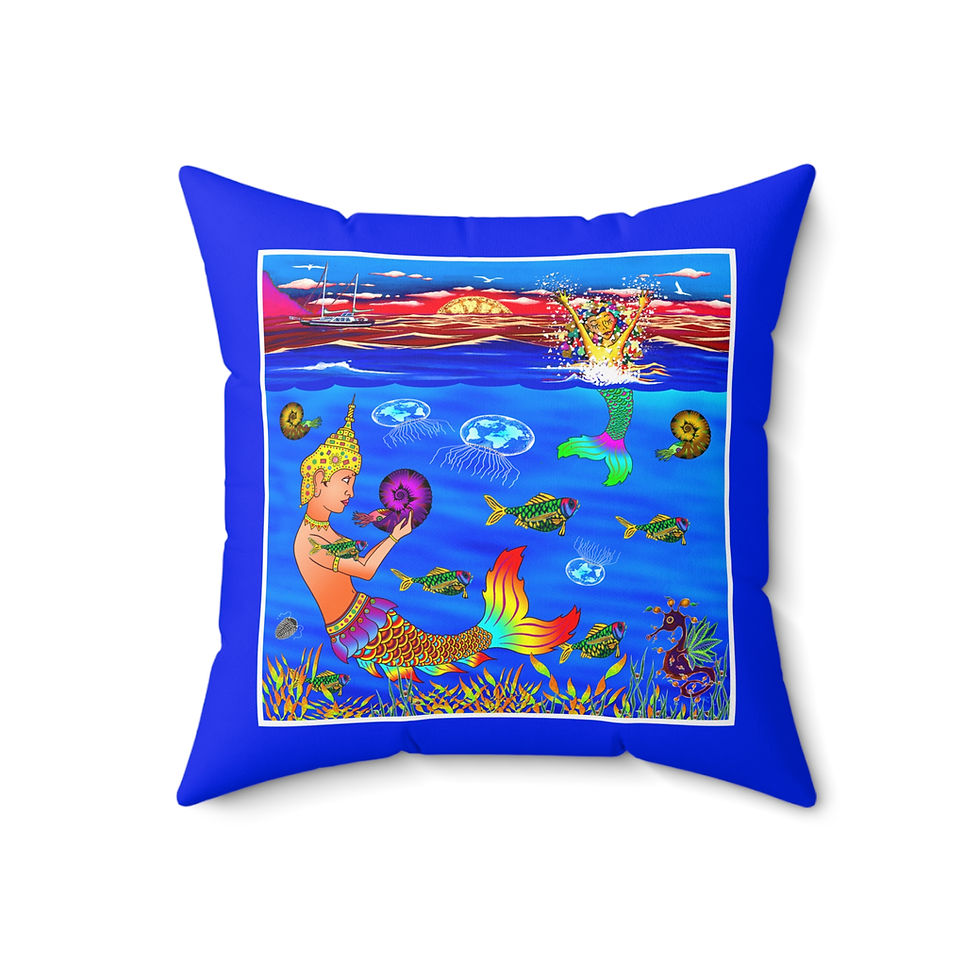 Thumbnail: Today, I am a Mermaid - Book Pillow