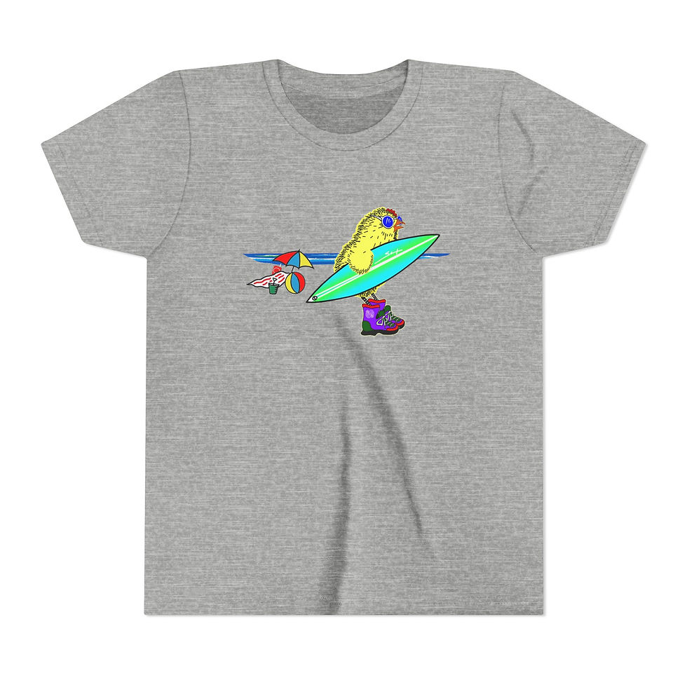 Thumbnail: Sneaky Chicken Beach Youth Short Sleeve Tee