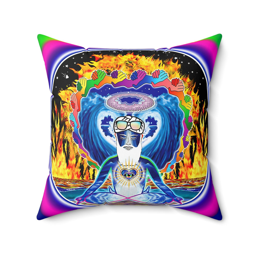 Thumbnail: Kundalini Dreams Square Pillow