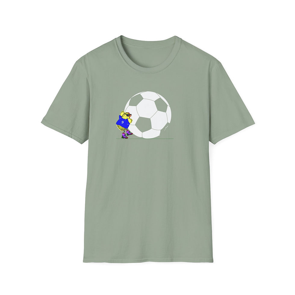 Thumbnail: Sneaky Chicken Soccer Unisex Softstyle T-Shirt