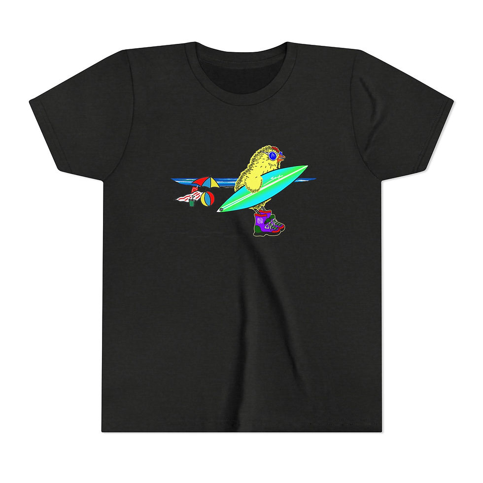 Thumbnail: Sneaky Chicken Beach Youth Short Sleeve Tee