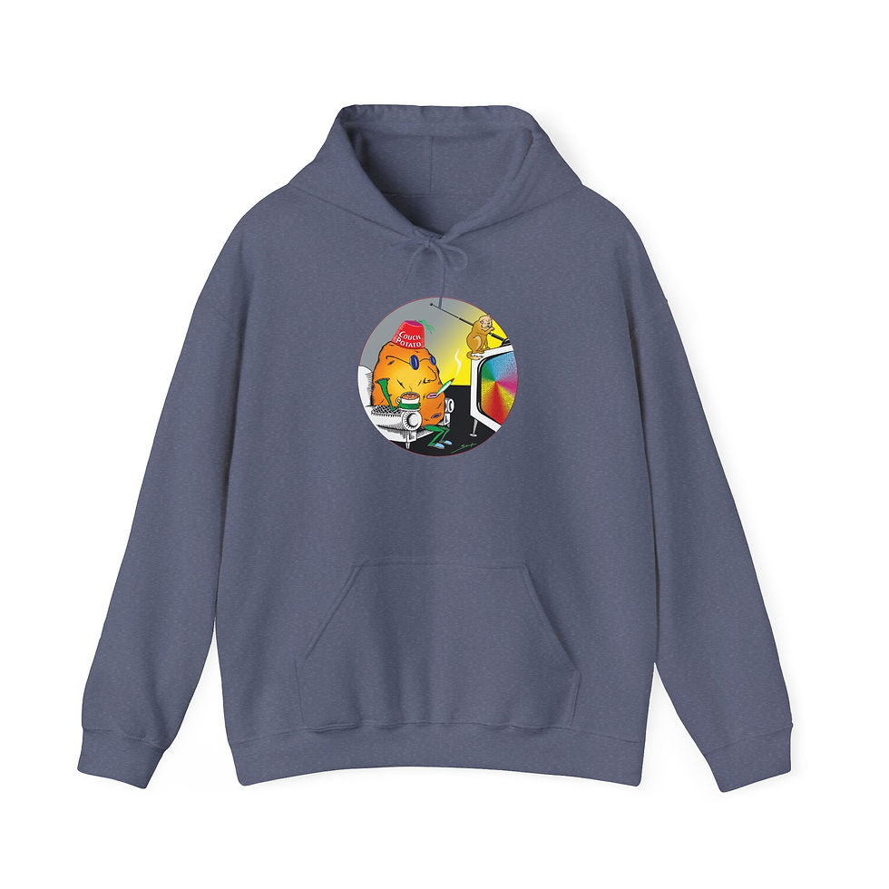 Thumbnail: Couch Potato Unisex Hooded Sweatshirt