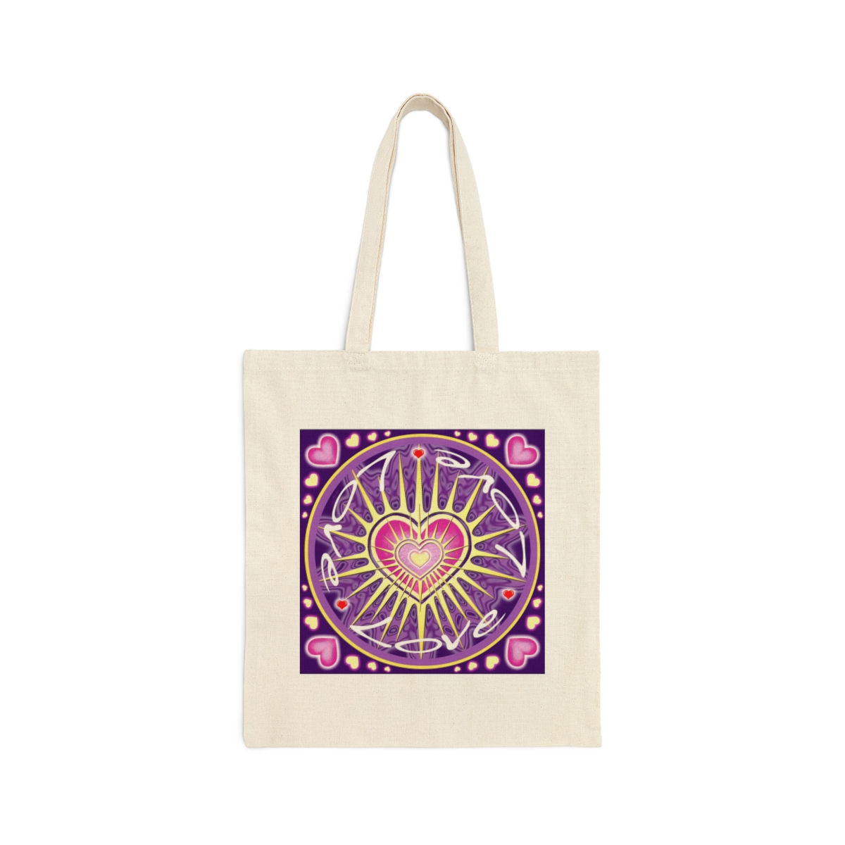 Love, Love, Love Canvas Tote Bag