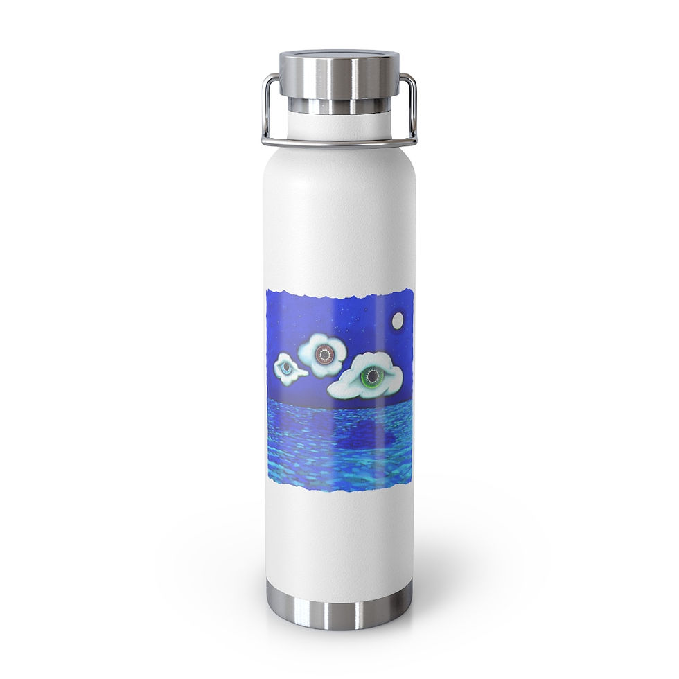 Thumbnail: Third Eye Sea Copper Vacuum Insulated Bottle, 22oz