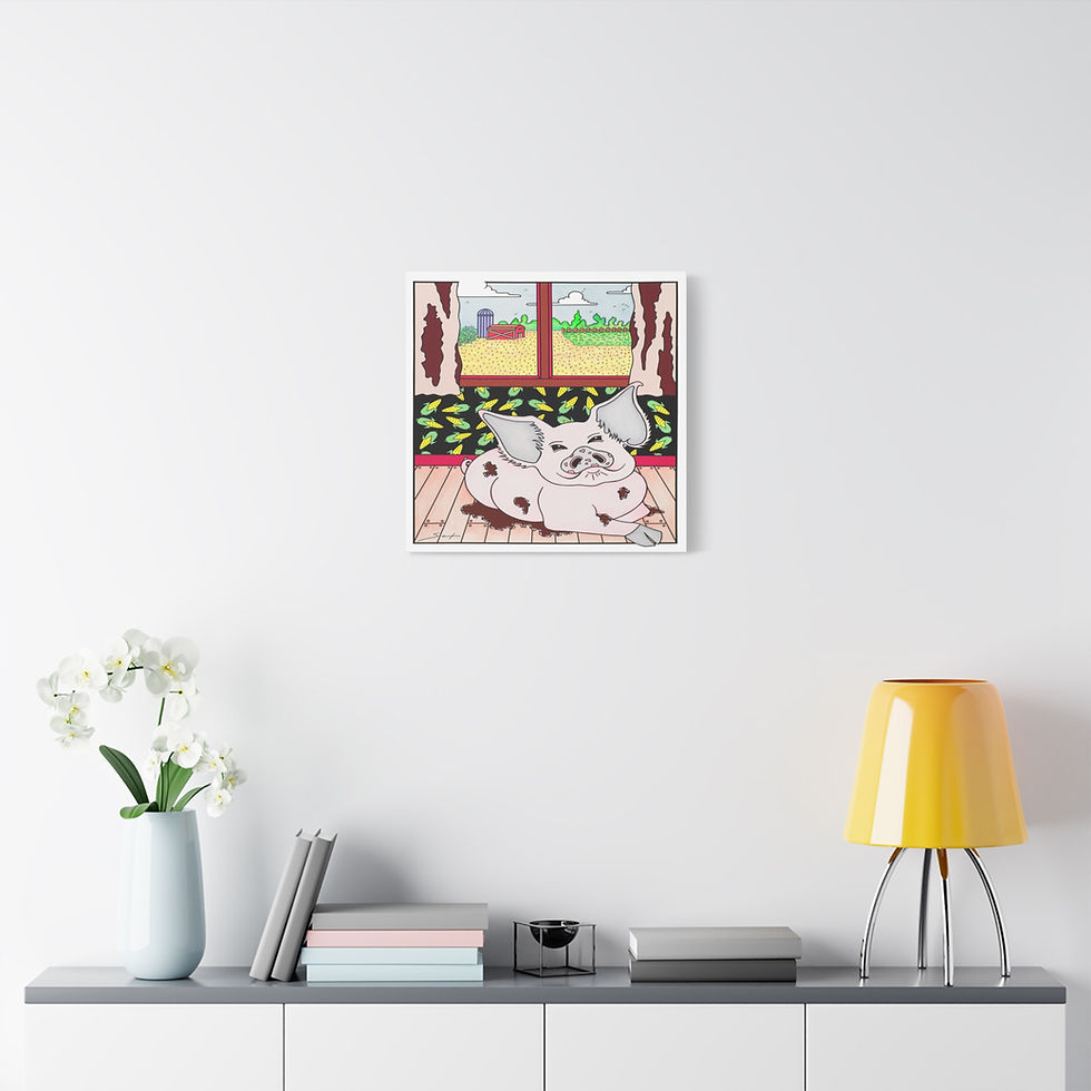 Thumbnail: House Pig Canvas Print