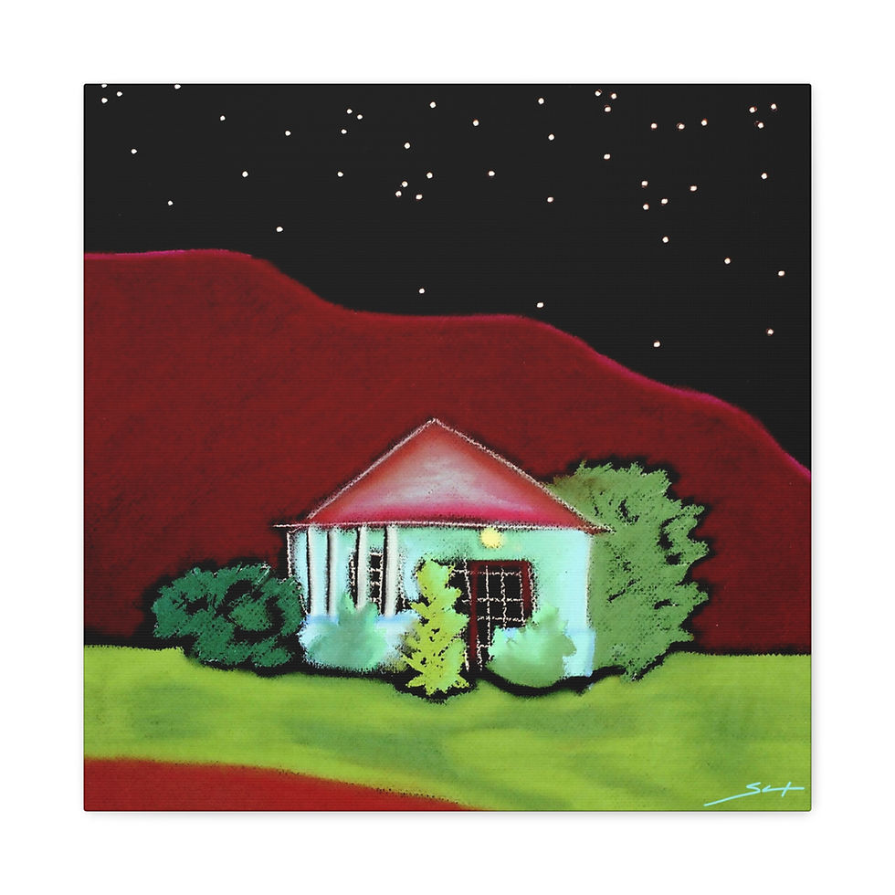 Thumbnail: #5 Marsh Village - Antigua Canvas Print