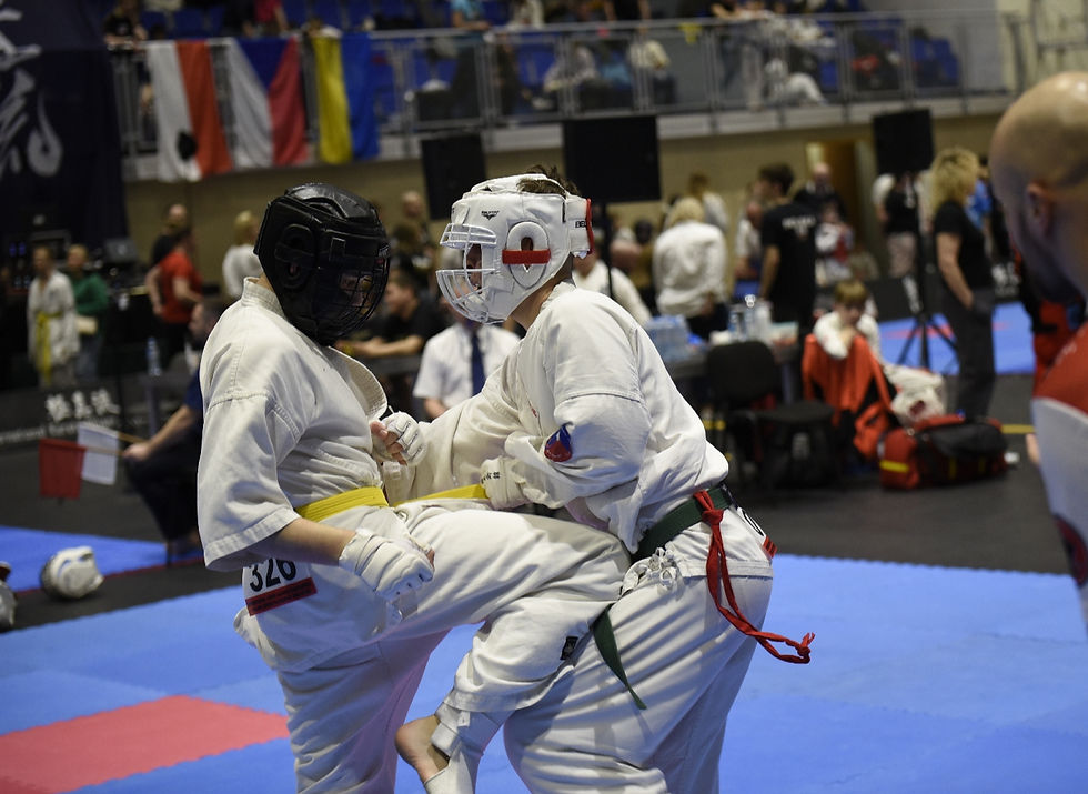 Norber Gałan wykonuje Hisa Geri.