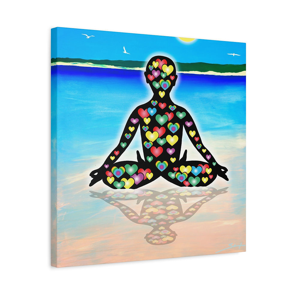 Thumbnail: Love Meditation Reflection Canvas Print