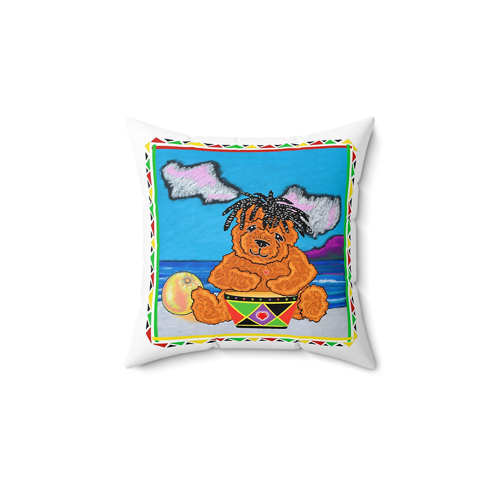 Thumbnail: Dreaddy Bear Square Pillow