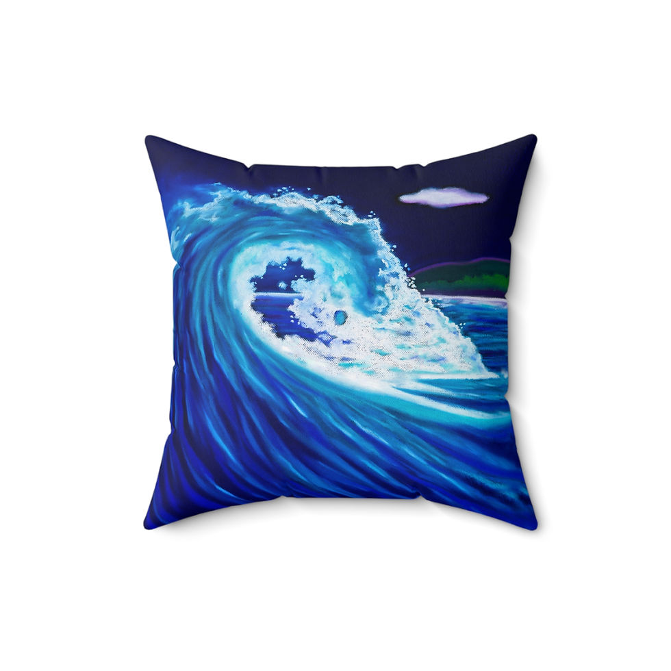 Thumbnail: Yin Yang Wave Square Pillow