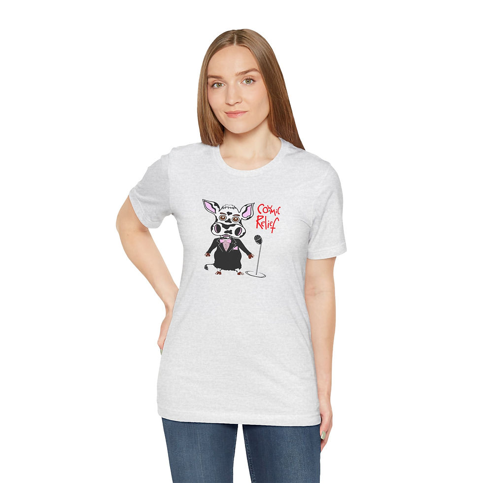 Thumbnail: Cowmic Relief Unisex Jersey Short Sleeve Tee