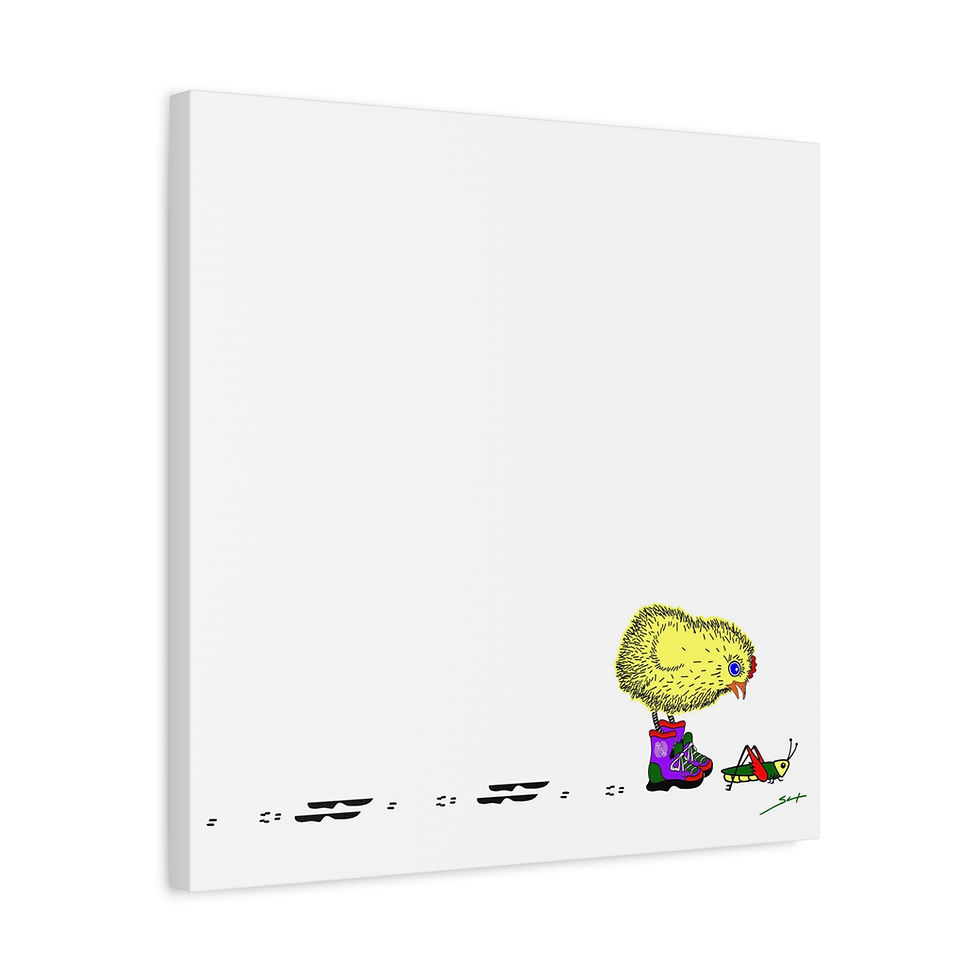 Thumbnail: Sneaky Chicken Canvas Print