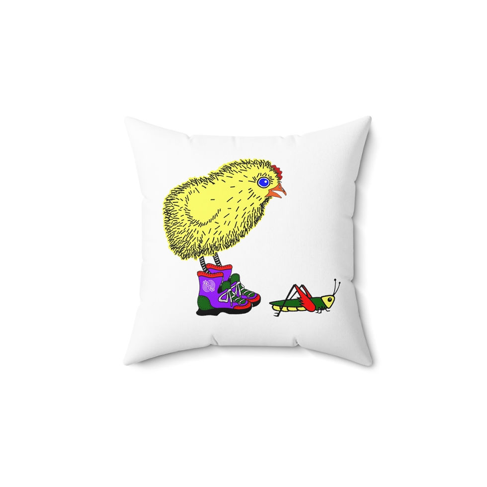 Thumbnail: Sneaky Chicken Square Pillow
