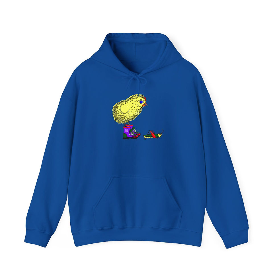 Thumbnail: Sneaky Chicken Unisex Hooded Sweatshirt