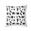 Thumbnail: Hands & Feet Black on White Square Pillow