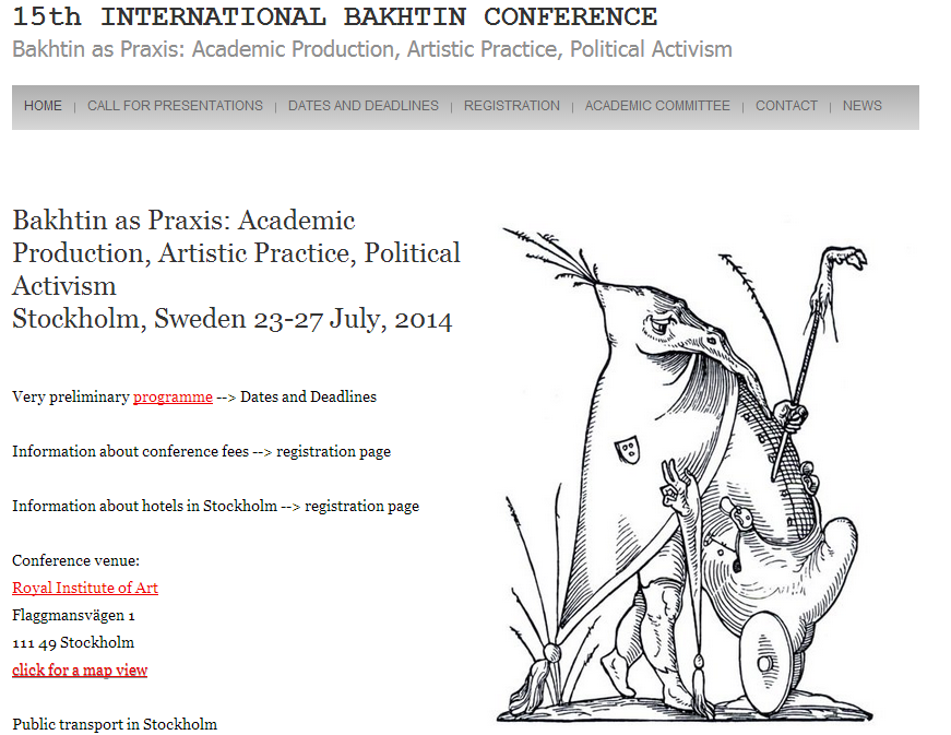 Bakhtin Conference
