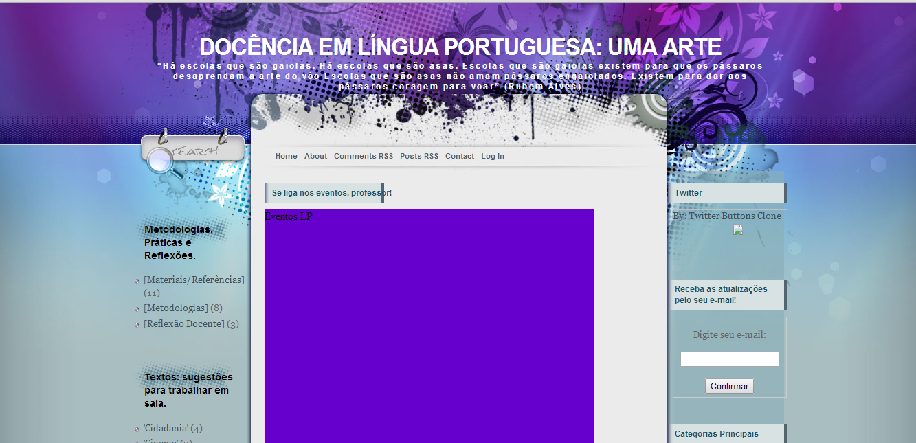 Blog “Docência em Língua Portuguesa"