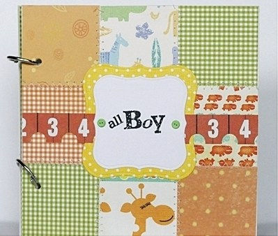 Baby CD handmade album for a boy