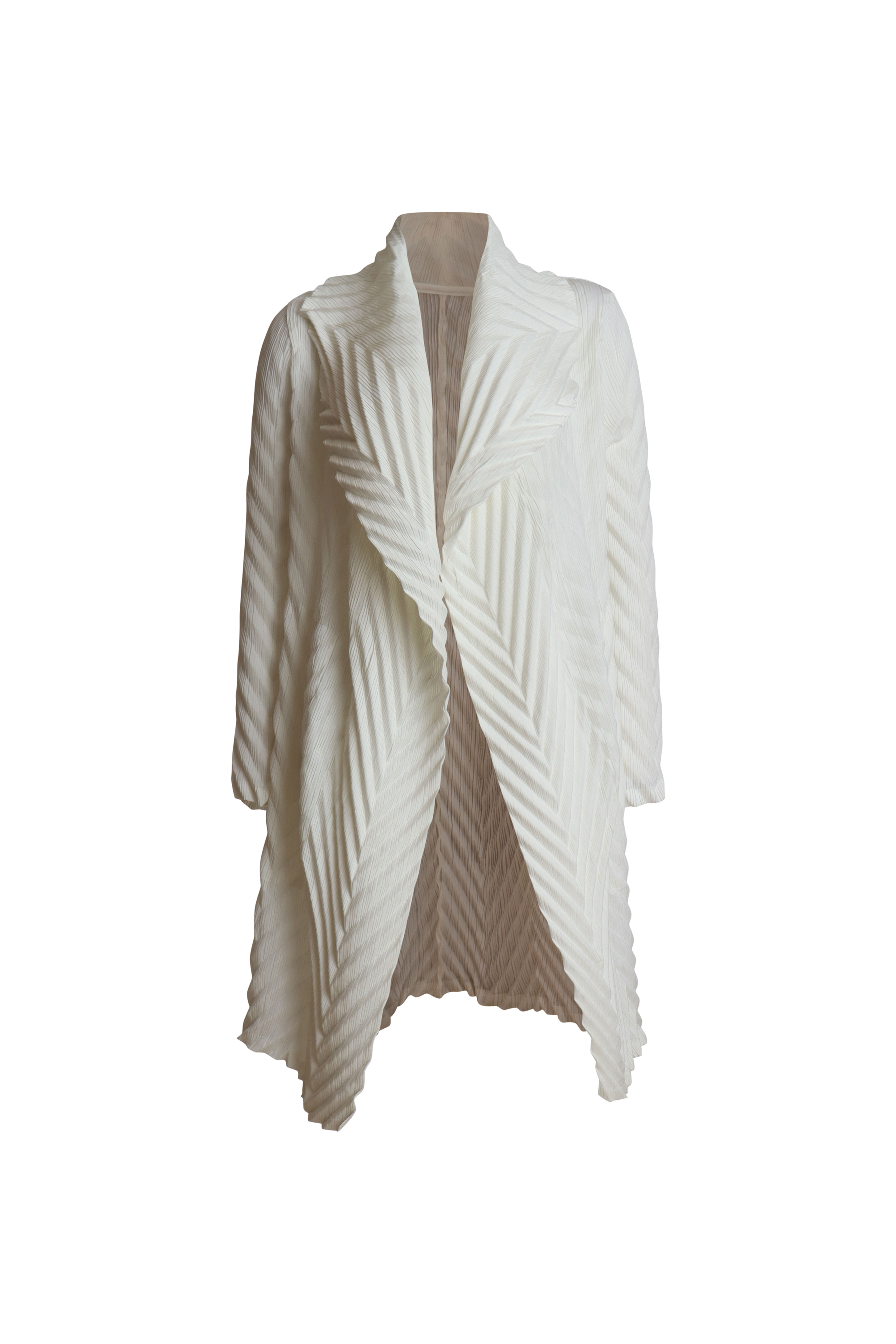 JF White Pleat Cover Up