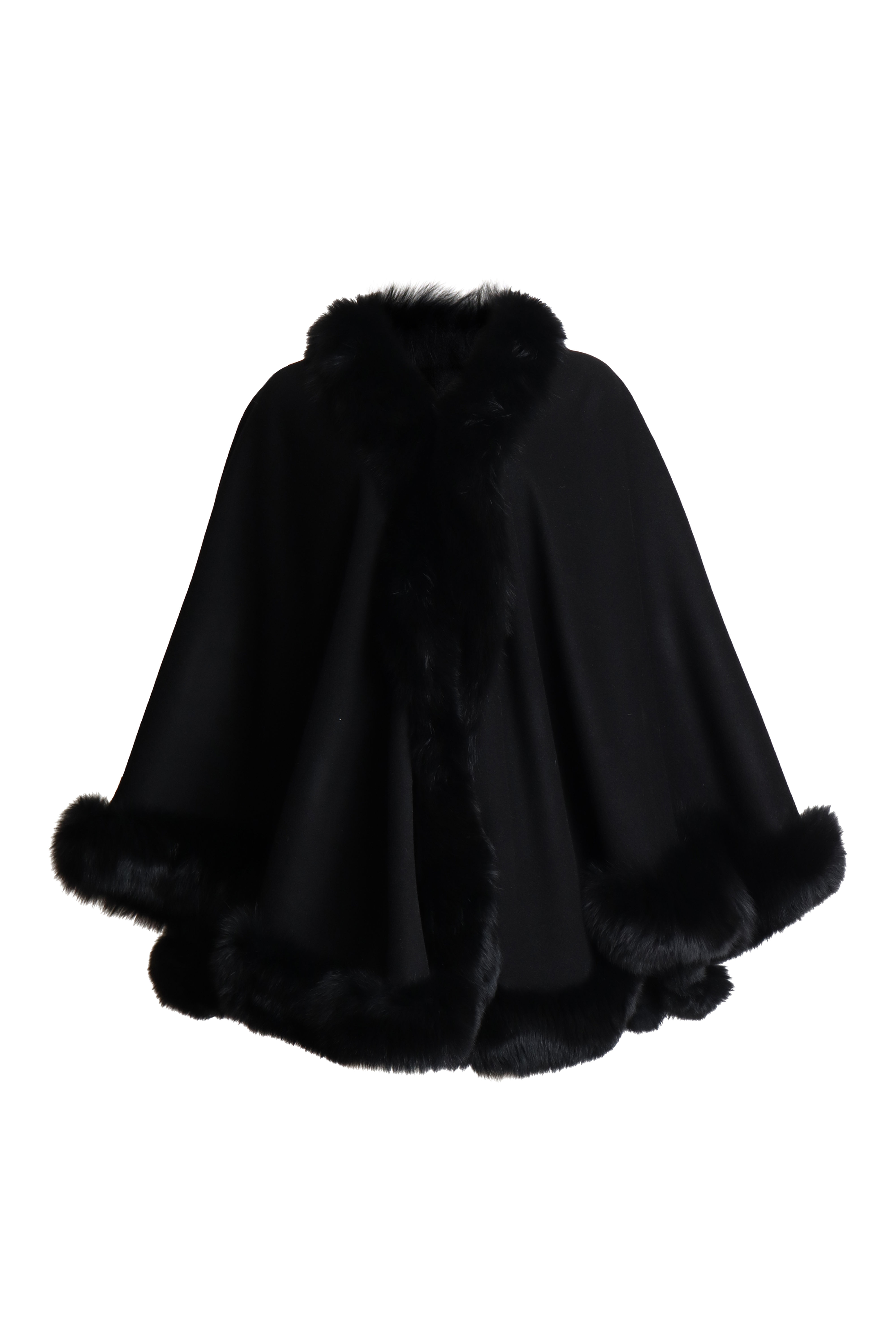 BNL Cashmere Cape Black