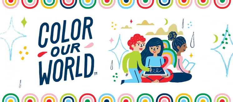 Color Our World Summer Reading Logo
